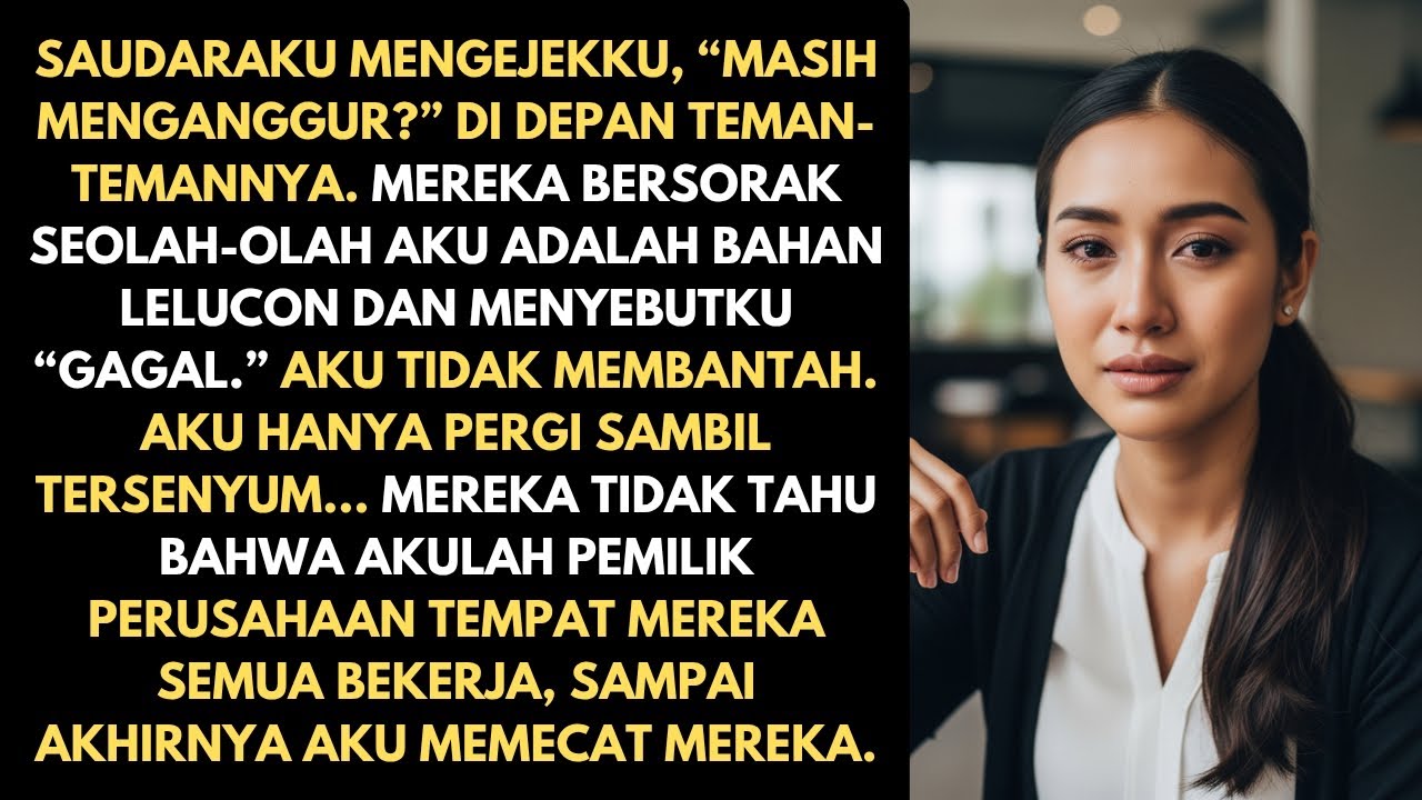 SAUDARAKU MENGHINAKU PENGANGGURAN DI DEPAN TEMAN2 NYA—BESOKNYA KUPECAT MEREKA