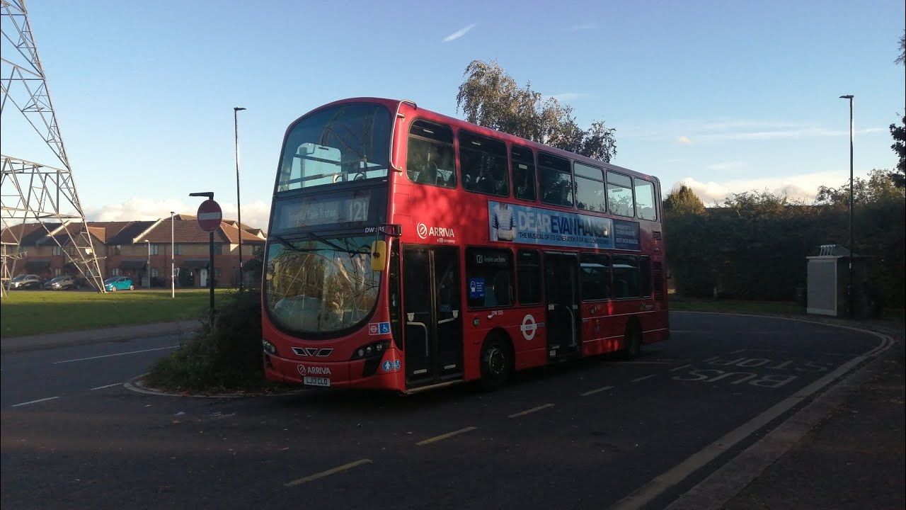 (Full route Visual) Arriva London route 121 Turnpike Lane Station-Enfield Island Village