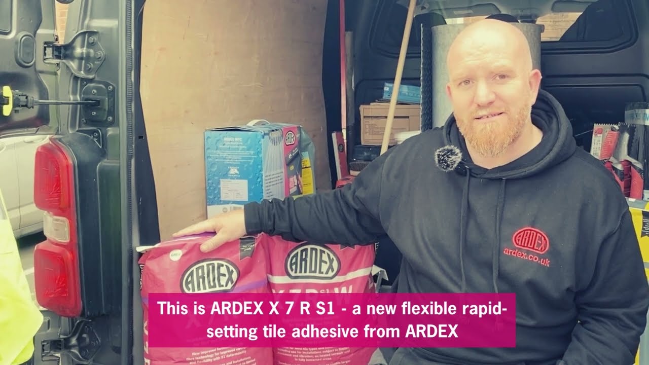 Introducing ARDEX X 7 R S1 rapid-setting flexible tile adhesive - with EX7RA performance!