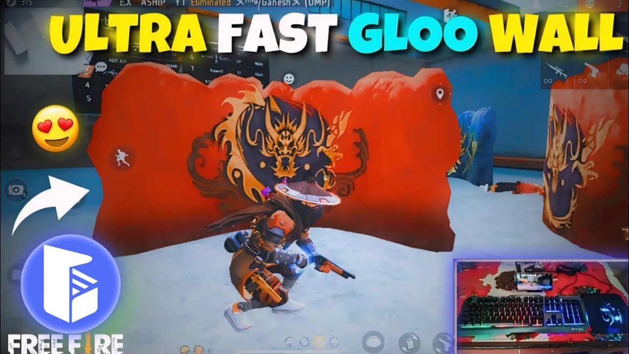 GG Mouse Pro Ultra Fast Gloo Wall💀How to play free fire with keyboard and mouse GG Mouse Pro setting