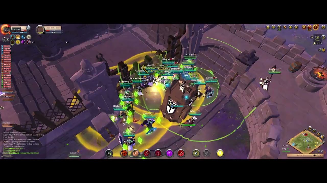 Albion Online EAST Full brawl Gold Castle Upper Class VS Candy Kingdom