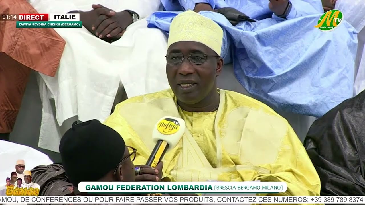 Causerie Serigne Habib Sy: Gamou Fédération des Dahiras Tidiane de Lombardia