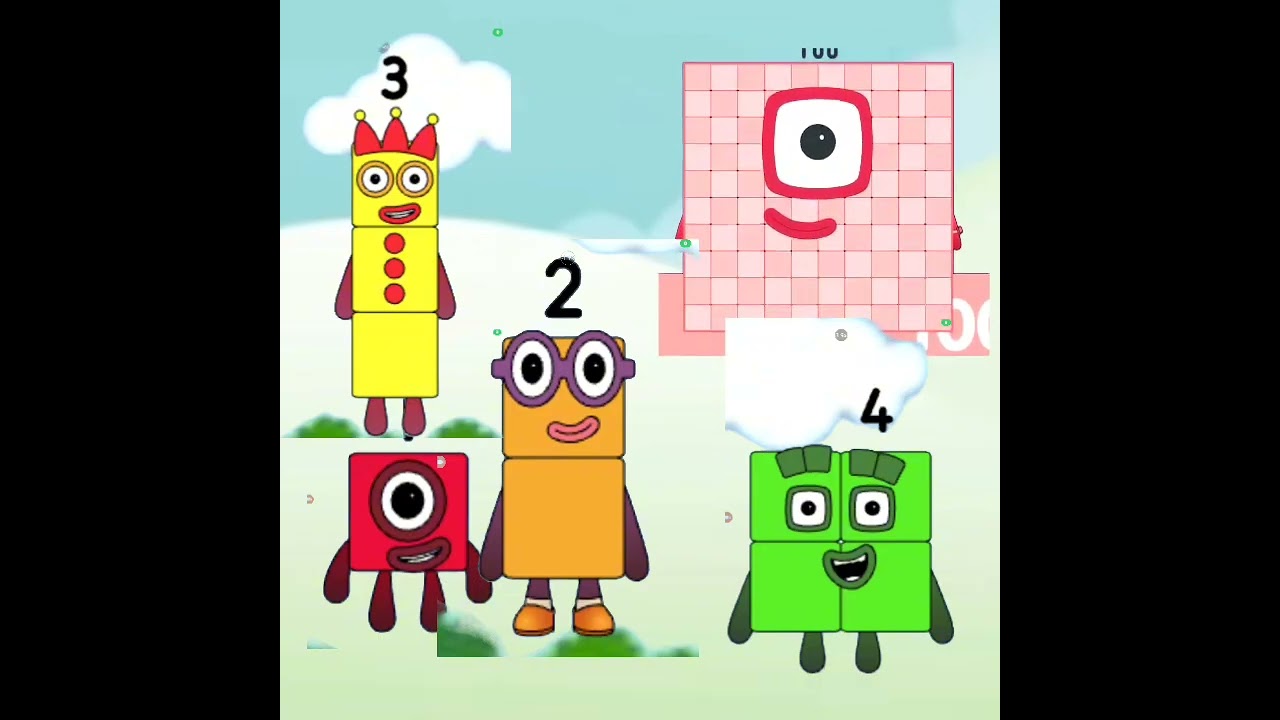 Meet glowing numberblock 100! 