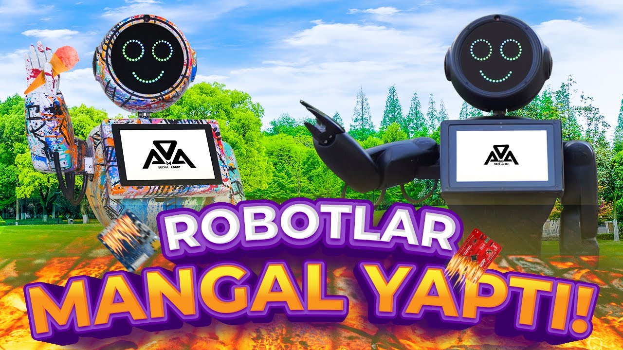 Robotlar Mangal Yaptı | Piknik Yaptık, Lunaparkta ve Hayvanat Bahçesinde Gezdik