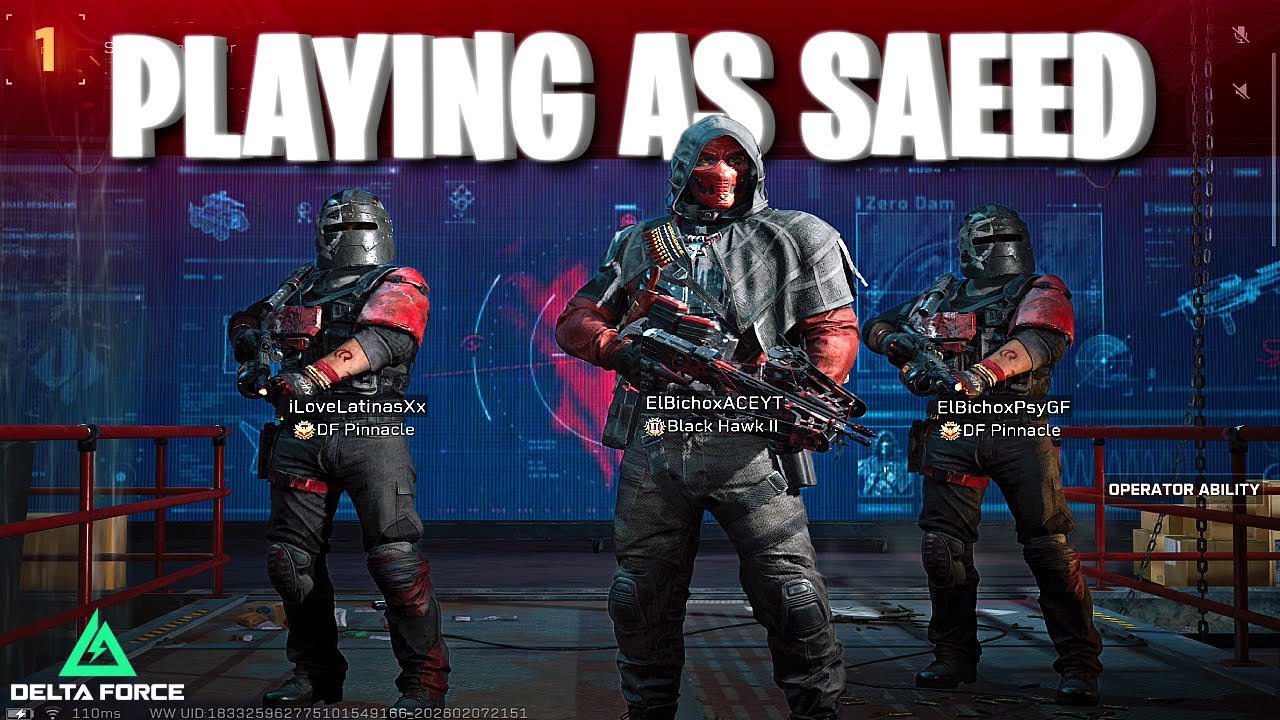 PLAYING AS SAEED IS THE NEW RICH META HE IS BROKEN DELTA FORCE MOBILE EXTRACTION