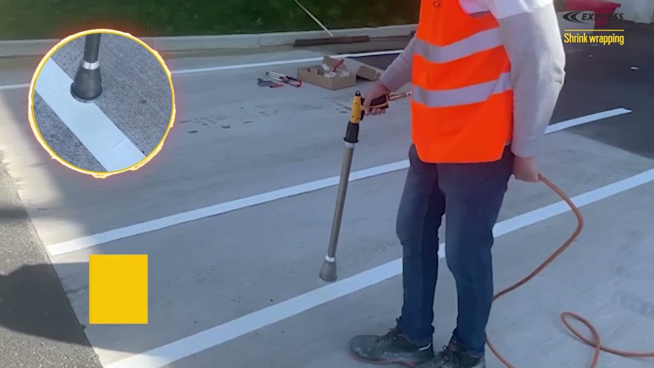 Marcaje de carreteras, algunas soluciones de retractilado Express