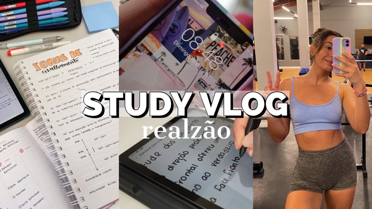 study vlog realzão: estudando para provas no final do semestre da faculdade