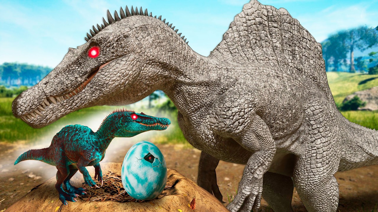 NOVA FAMILIA: DE CANIBAL A PAI! O Spino Albino, Adotei Um Bebê! Caí Na Armadilha Dos Megalodons!🤍