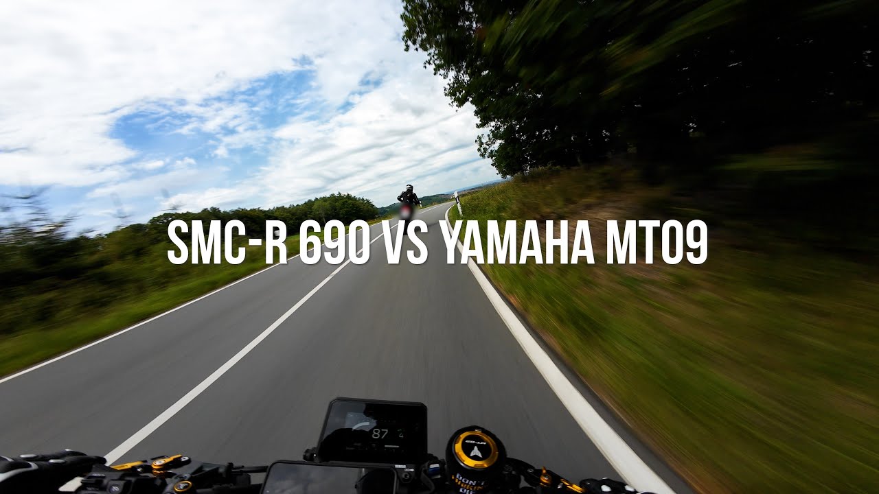 KTM SMC-R 690 VS YAMAHA MT09 | REMUS | POV