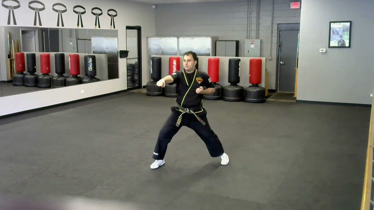 2nd Degree Black Belt Form Zang Do Moon Side View