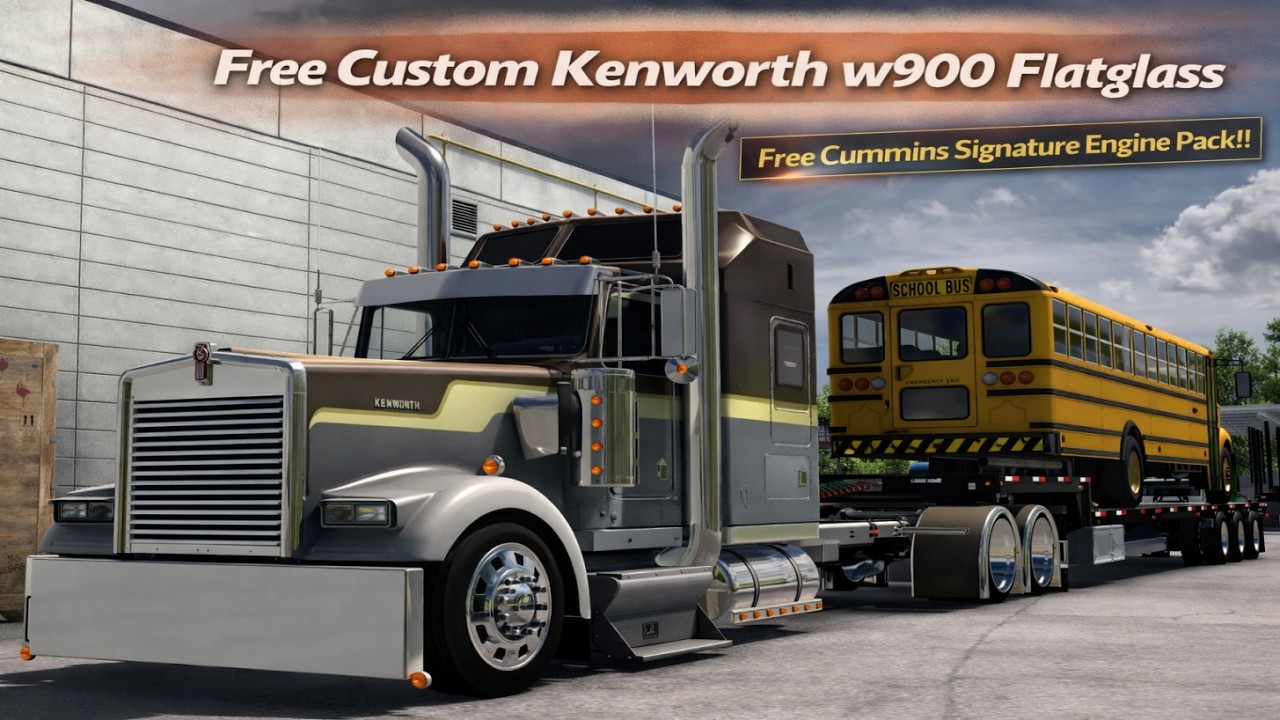 *Free Kenworth W900 Flatglass* Forwarder Hauled Beaumont to Lufkin *JBX2/TAA Combo* ATS PC 4K 1.57