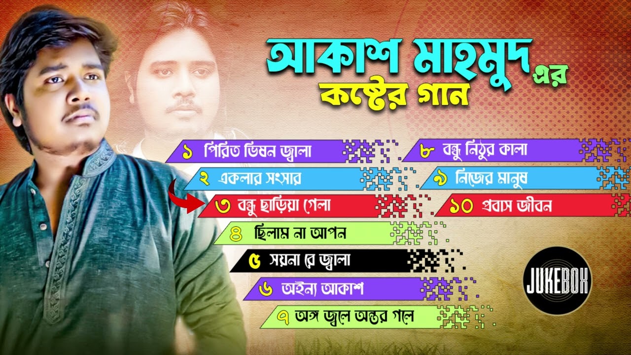 আকাশ মাহমুদের কষ্টের গান | Akash Mahmud | Top Folk Song | Audio Jukebox