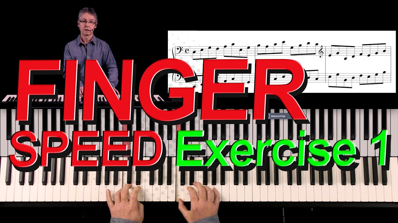 Piano Finger Speed Exercise #1  - Piano Tutorial by Michael Gundlach