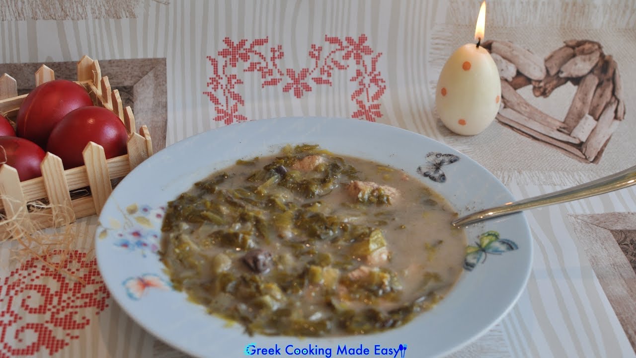 Greek Easter Light Magiritsa Soup - Ελαφριά Μαγειρίτσα