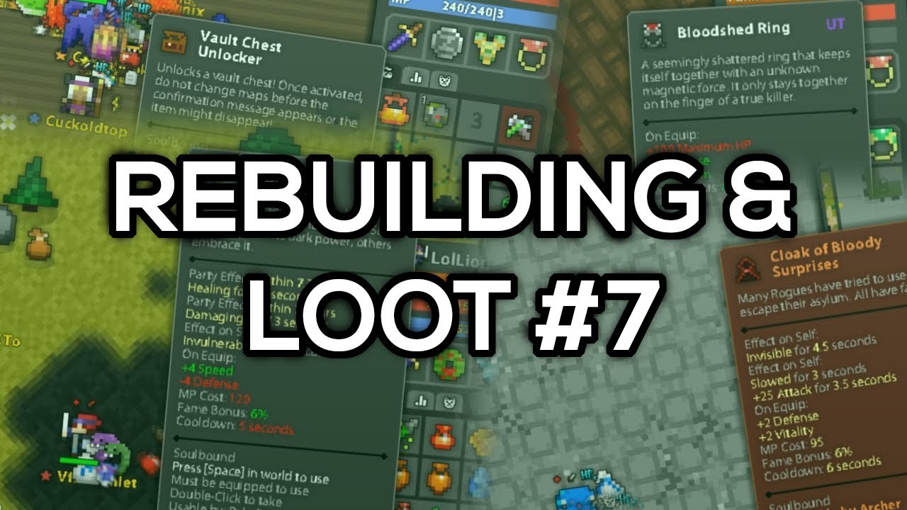 [RotMG] Rebuilding & Loot Pt.7 (SO MANY WHITES!)