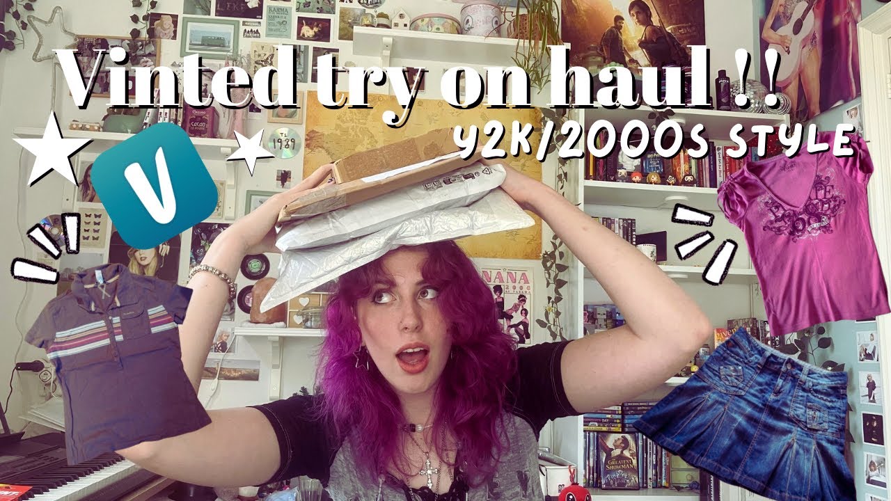 VINTED TRY ON HAUL!! 6 items in Y2K/2000s style 💿🤍