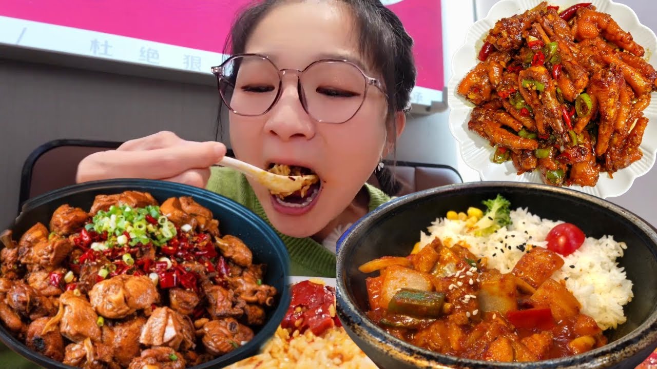 【逛吃天津】麻辣暴击！火锅鸡加麻加辣炫到爽，扣饭泡饼双吃法，香到舔盘！【逛吃小猪猪】