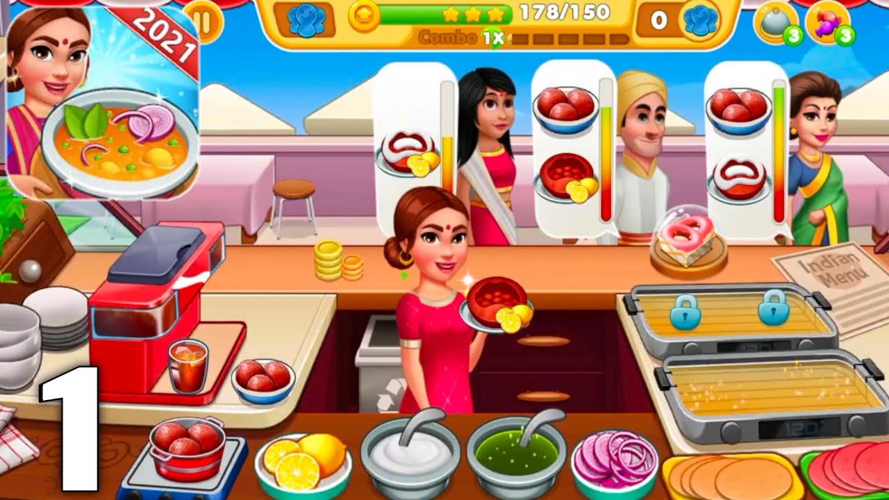 Indian Cooking Games Girls Star Chef Restaurant - Gameplay Walkthrough Part 1 (Android & iOS)