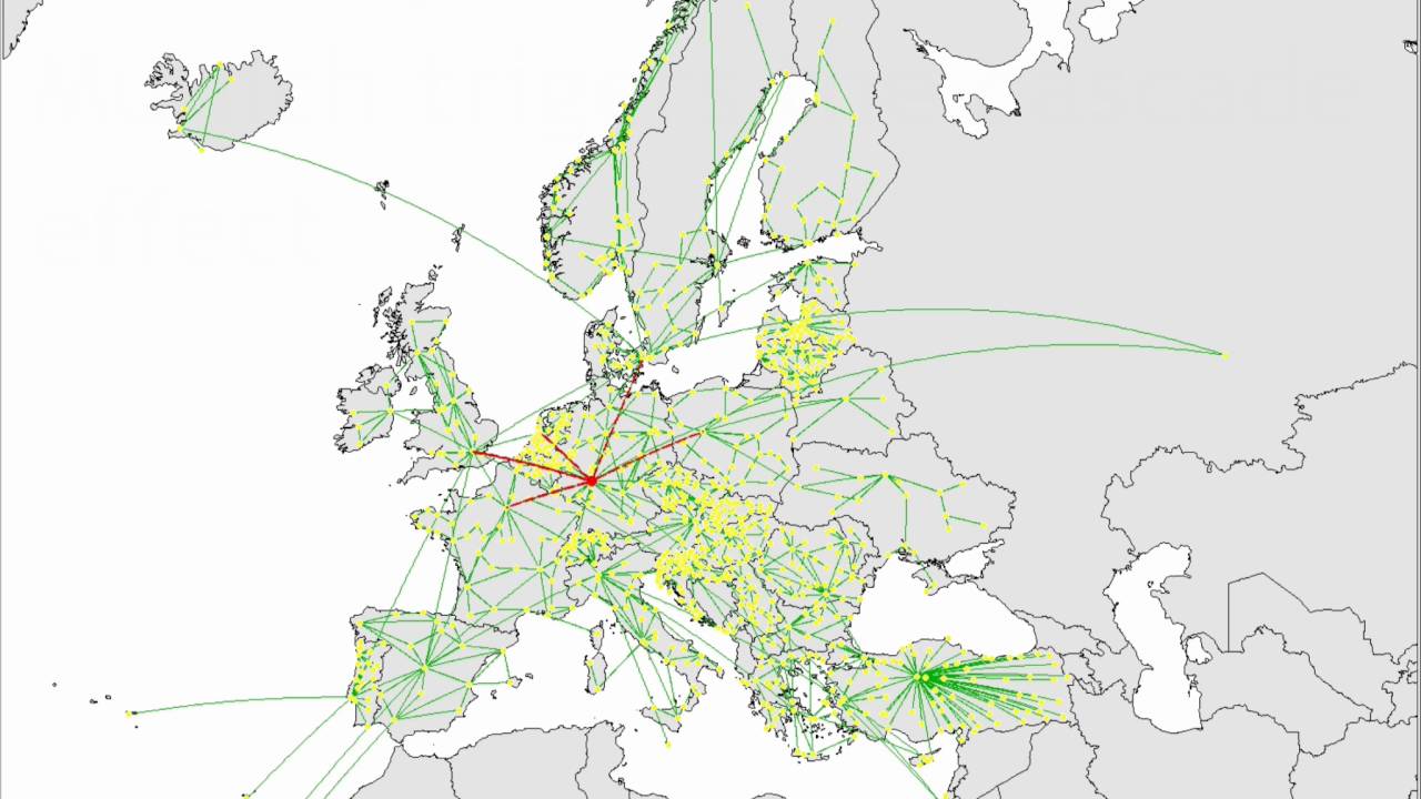 European NREN Cascading failure simulation