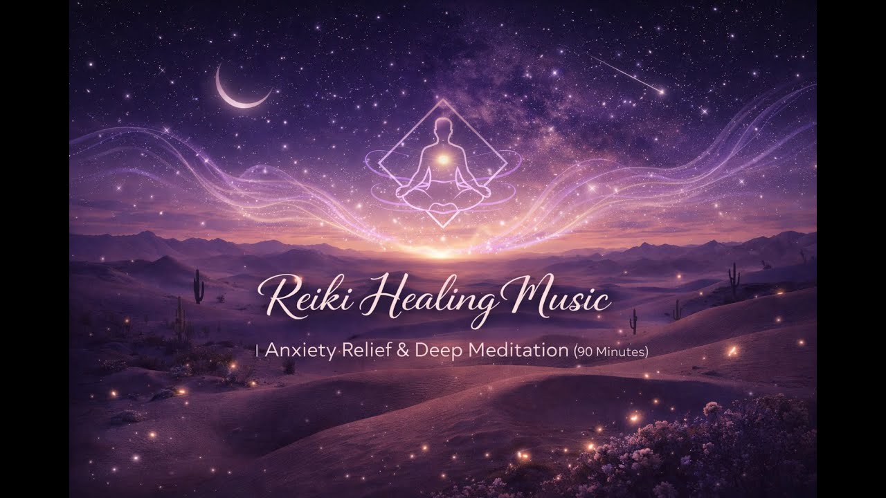 Reiki Healing Music | Anxiety Relief & Deep Meditation (90 Minutes)