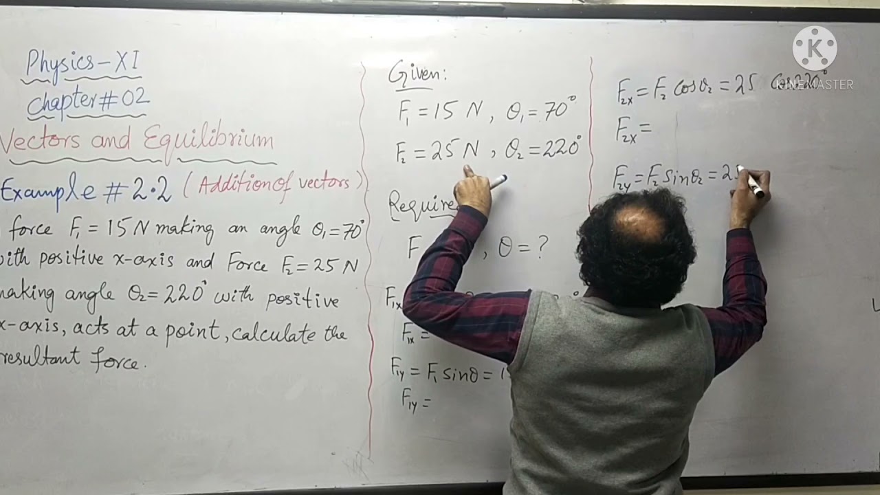 Example 2.2 first year physics KP and Federal boards