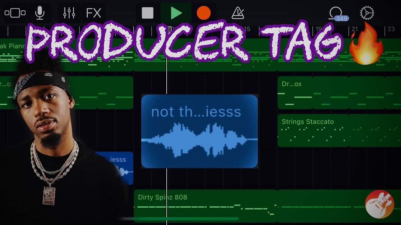How to Make a PRODUCER TAG in GarageBand iOS! (2023)