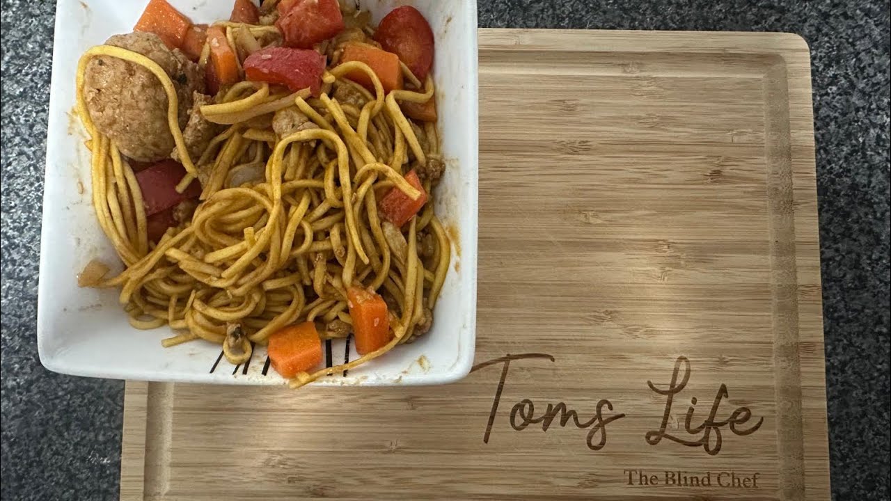Toms Sunday Special - Hoisin Pork Meatballs with Noodles 🍝 