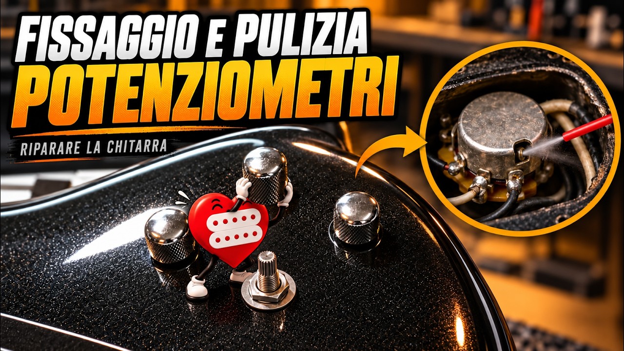 Fissaggio e pulizia potenziometri