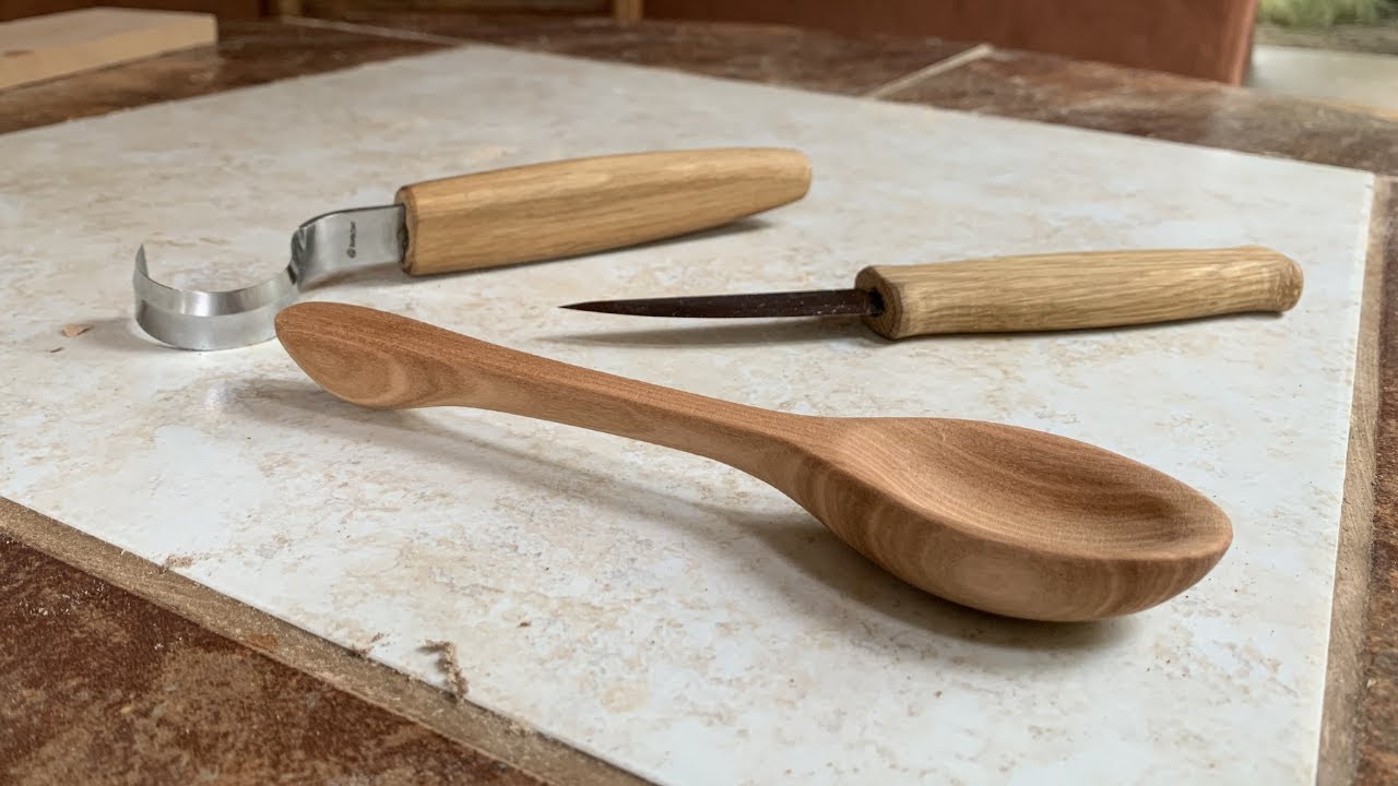 TALLAR cuchara MADERA a MANO
