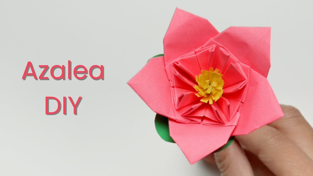 How to Make Azalea Flowers From Paper -  Easy Tutorial