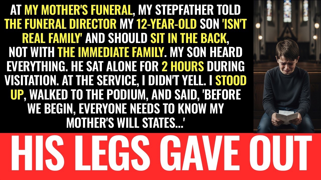 My stepfather told the FUNERAL DIRECTOR my 12-year-old 'ISN'T REAL FAMILY'—exclude her