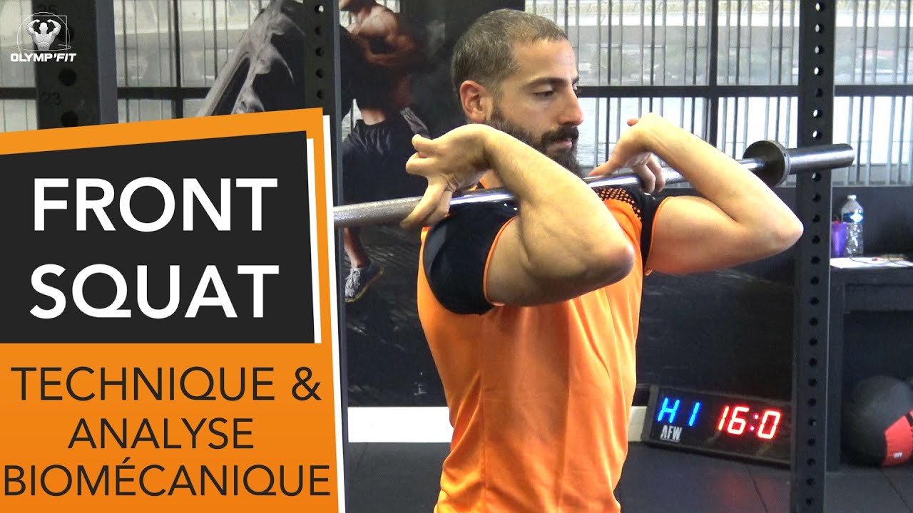 Comment faire FRONT SQUAT (technique, mobilité, analyse biomécanique et différences avec back squat)