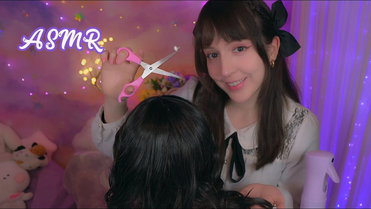 ⭐ASMR Peluquería de Medianoche 🌃[Sub] Corte de Pelo Realista💜