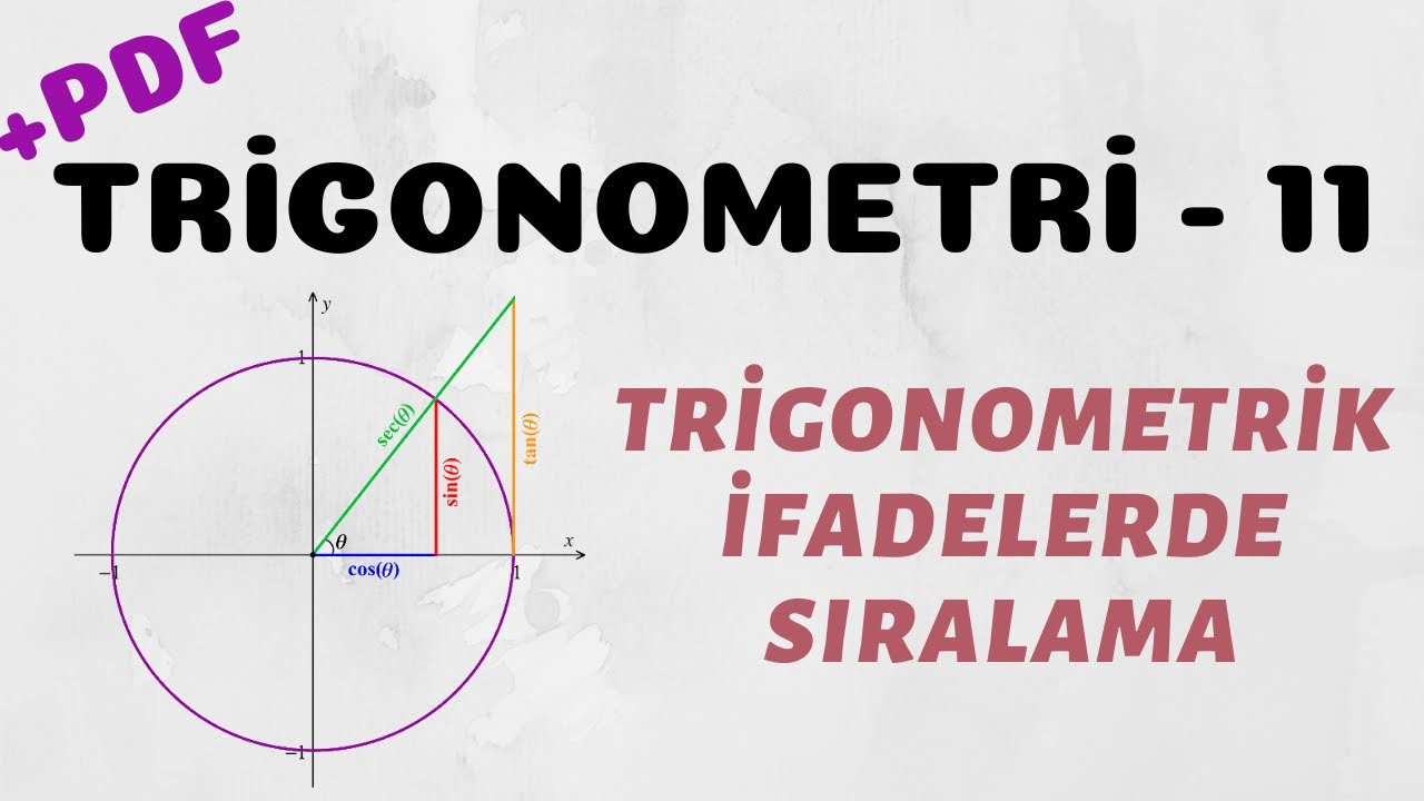 Trigonometri - 11 (Trigonometrik İfadelerde Sıralama)