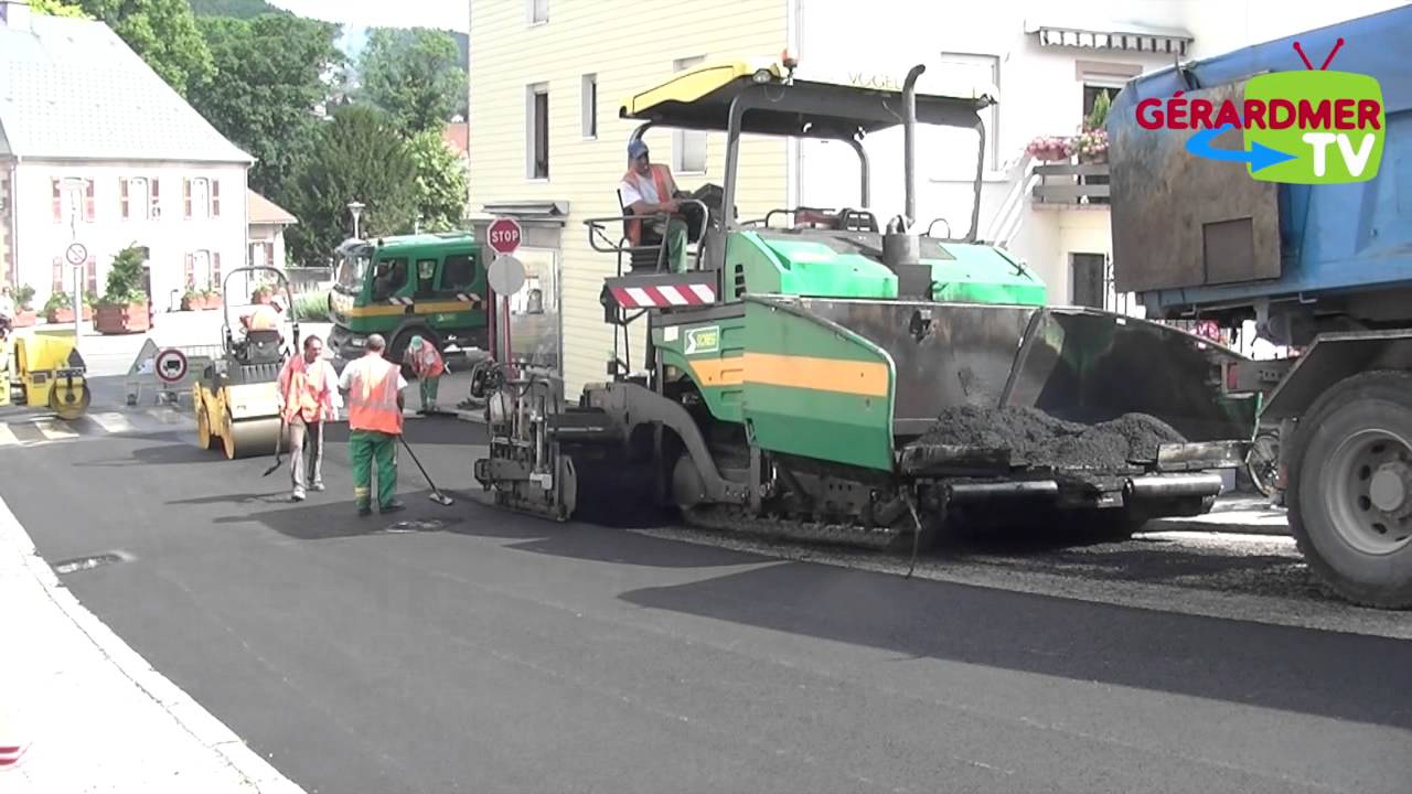 Travaux d'enrobés rue de la Rayée et chemin de la Rayée
