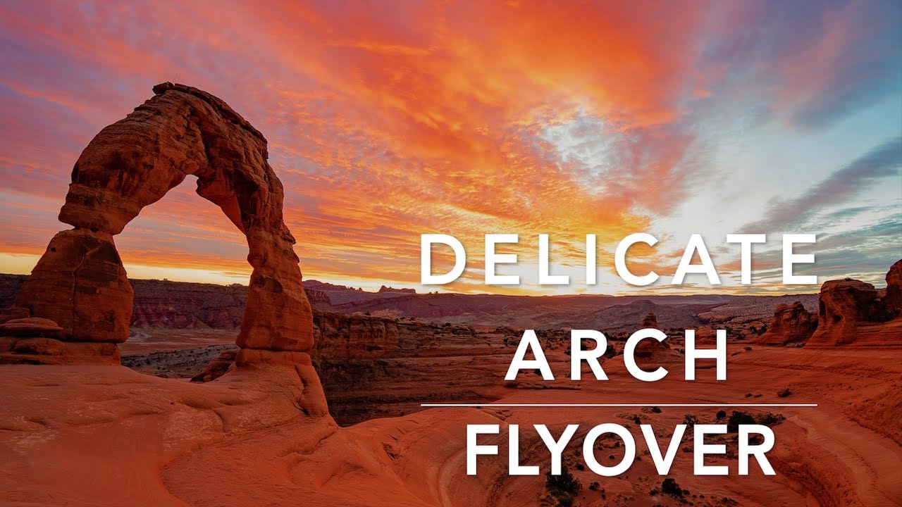 Delicate Arch Hike (Aerial View)