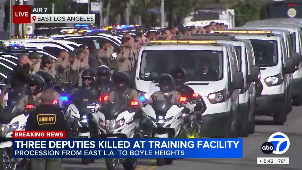 Procession for deputies killed in LASD explosion