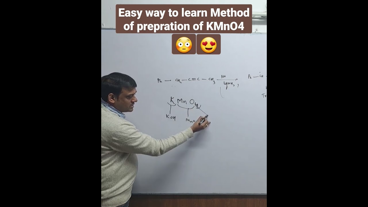 Easy Method For Prepration of KMnO4 ,Tricks #neet #jee #chemistry #dblock #shorts #insightclasses