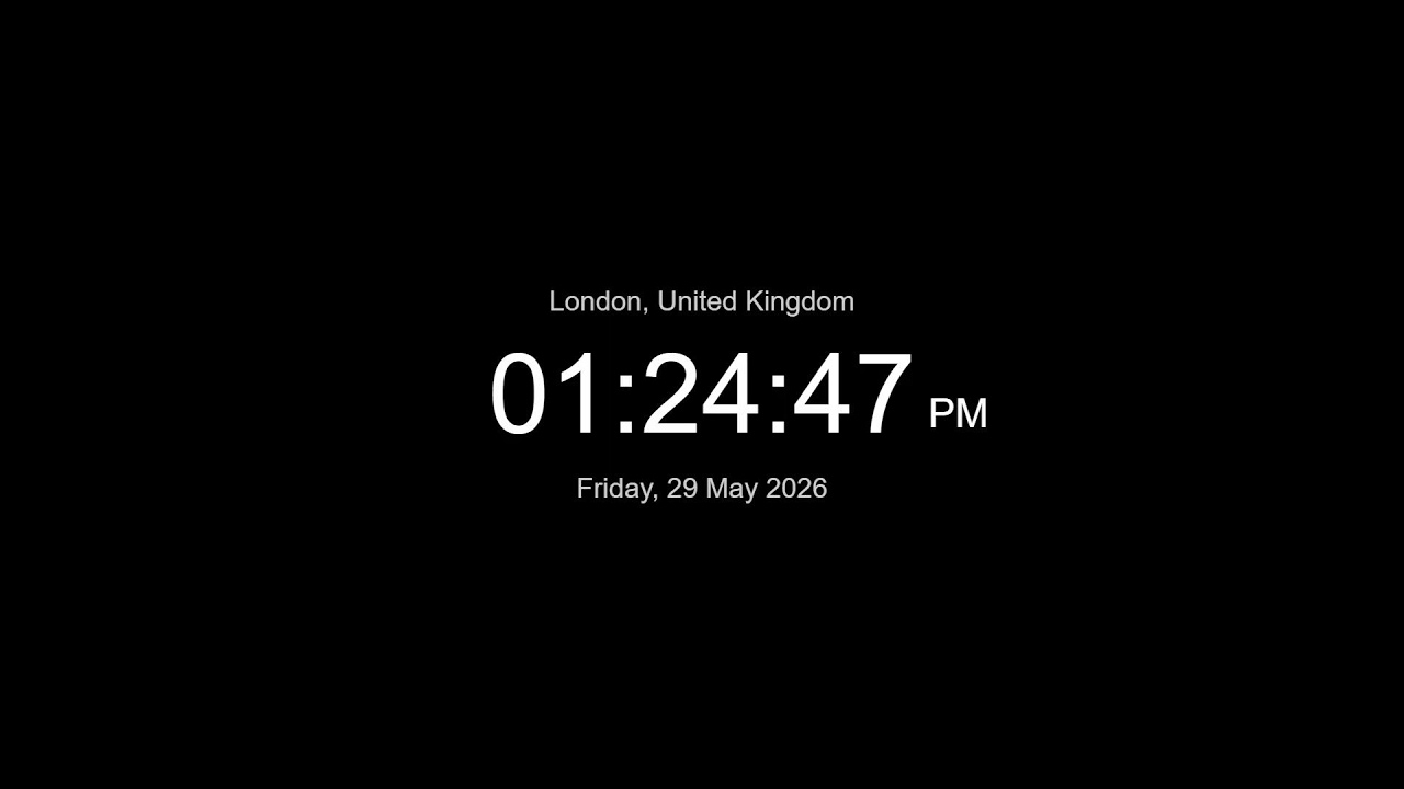 🔴 LIVE | Clock / Time in London Now / LIVE London / What time is it now