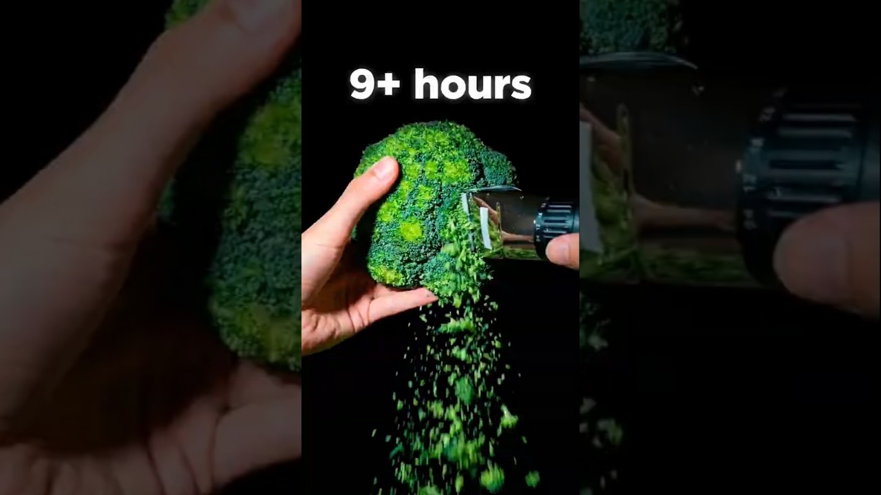 I shaved 9,999 broccoli floret for THIS 🥦😳