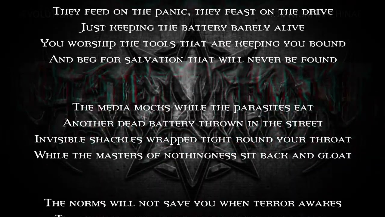 TOOLS OF SLAVERY - ÆVOLUTION - (LYRICS)