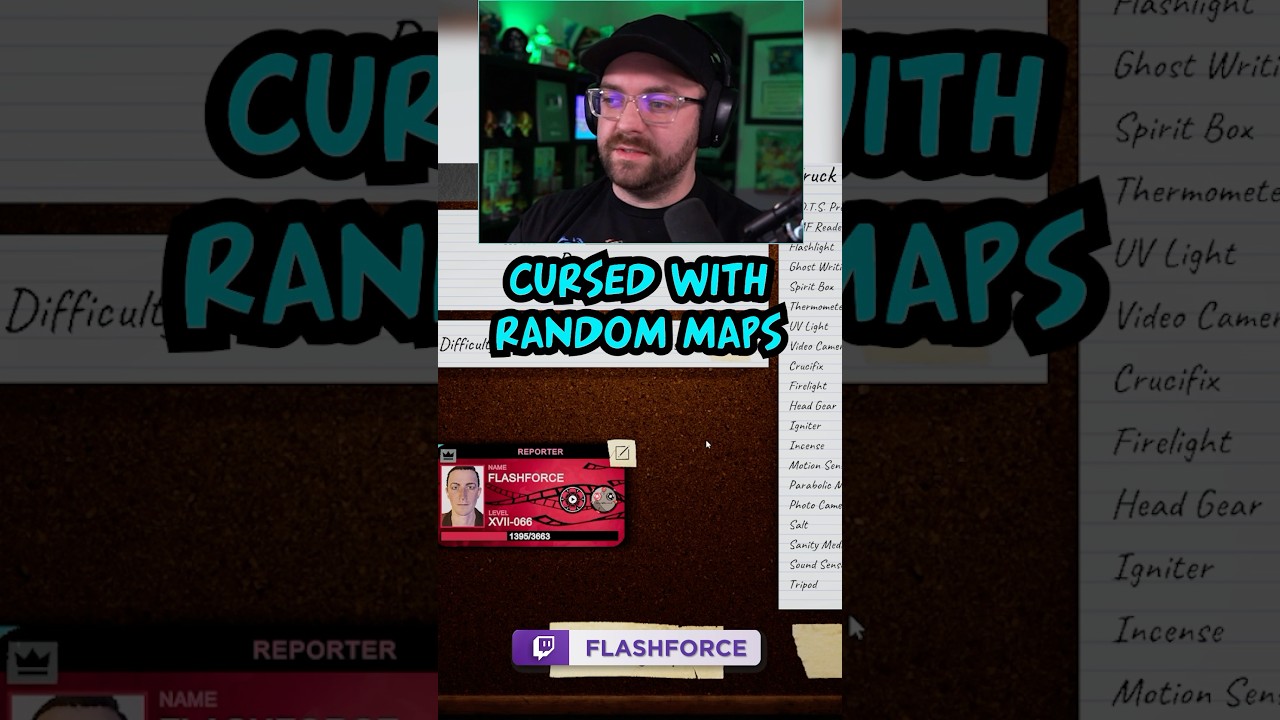 CURSED WITH RANDOM MAPS 😶 | Phasmophobia 