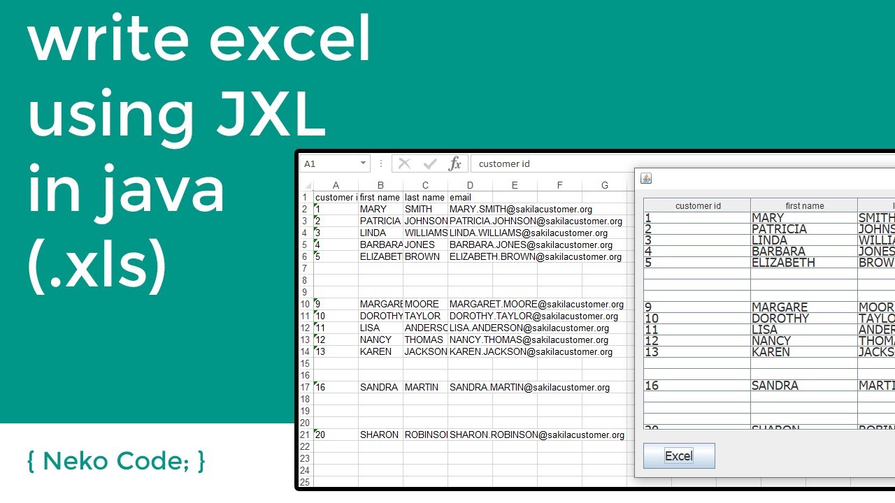write excel using JXL in java (.xls)