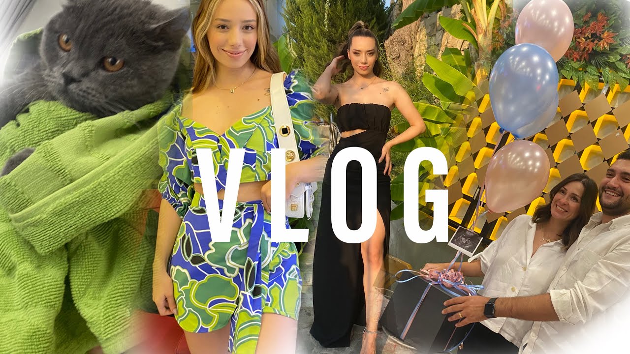 DOPDOLU BİR VLOG✨ Kedimi Yıkıyorum , Düğün İşleri, Cinsiyet Öğrenme Yemeği