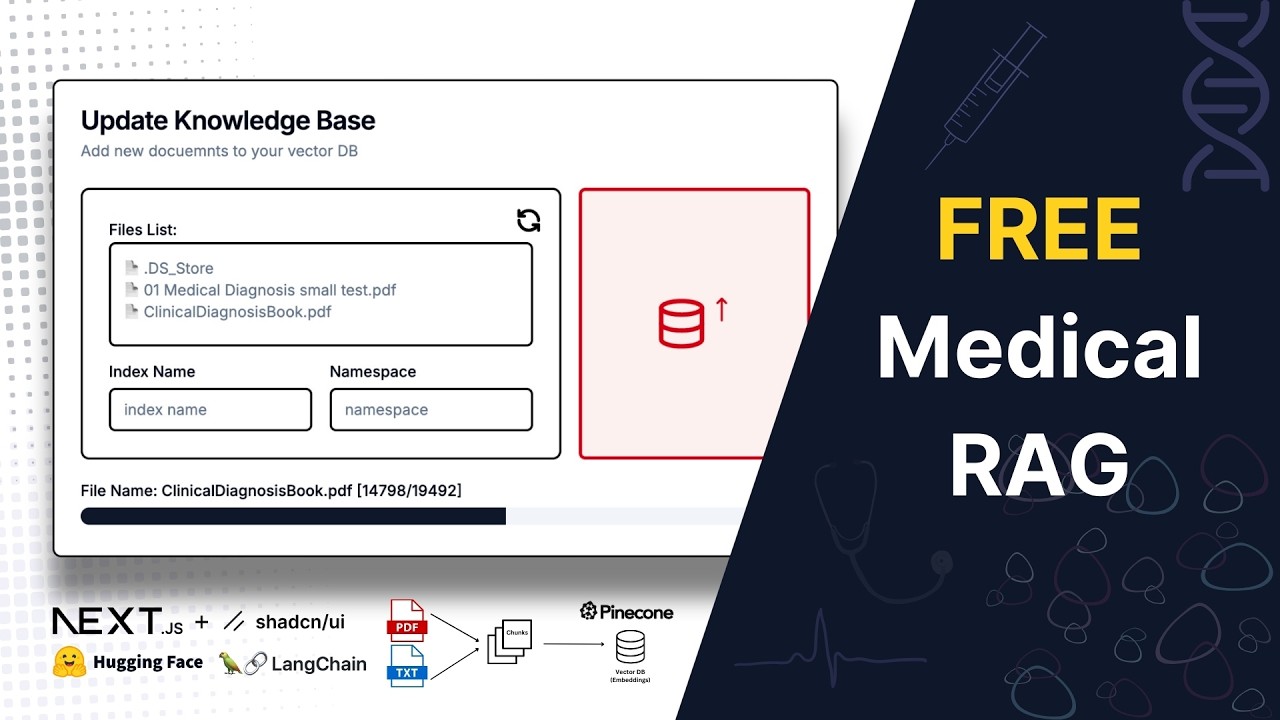 Build a FREE Medical RAG Knowledge Base - Next.js & LangChain Tutorial