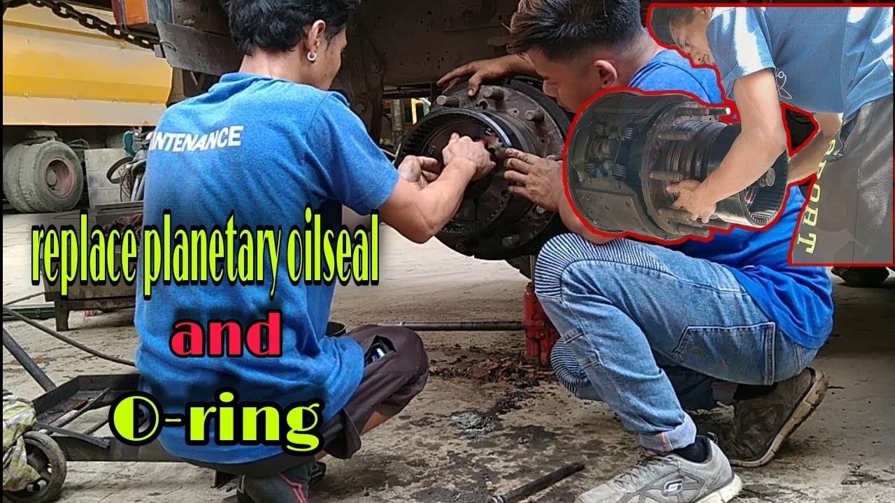replace planetary oilseal and o-ring  | HOWO
