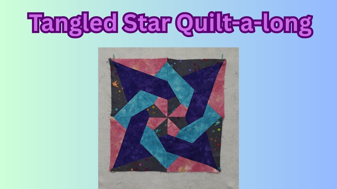 Steps 3 and maybe 4 of my Tangled Star quilt blocks @accuquilt t