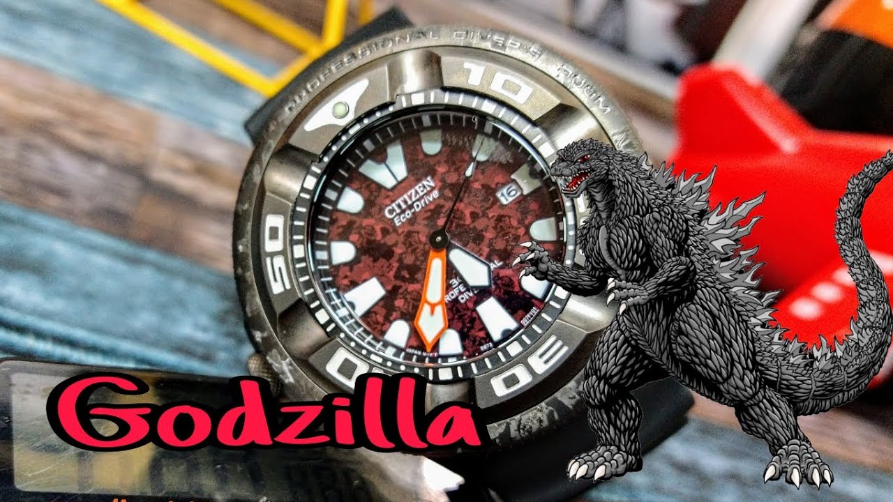 Citizen BJ8059-03Z Godzilla Red Dial Limited Edition Eco-Drive