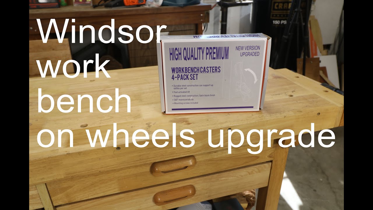 Windsor workbench from Harbor Freight, upgrade wheel kit, Episode 208 Coffee and Tools
