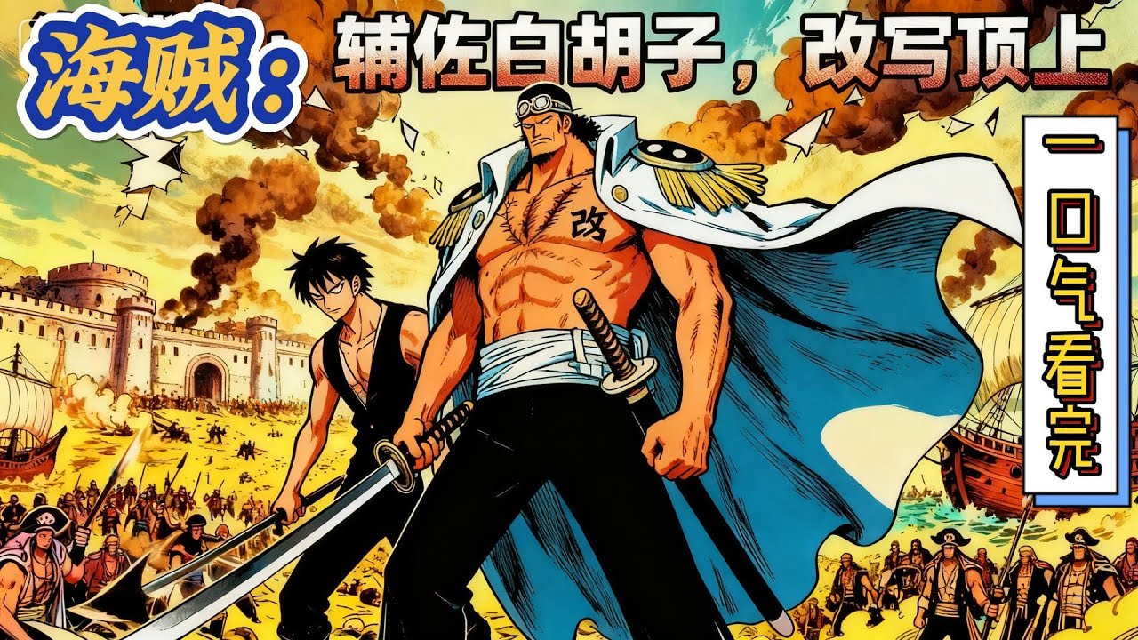 🔥完结！💥独家！《海贼：辅佐白胡子，改写顶上》我就口嗨一下，没想到真的穿越了。而且按照漫画的设定，这里可是海贼的世界，根本没有法律可言，只有强者才能生存下去#有声漫画#爽文#海贼王#路飞